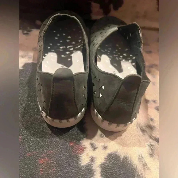 Eric Michael Inez Sneaker Slip Ons Pewter Size 38 7.5-8 Excellent Condition - Picture 5 of 6